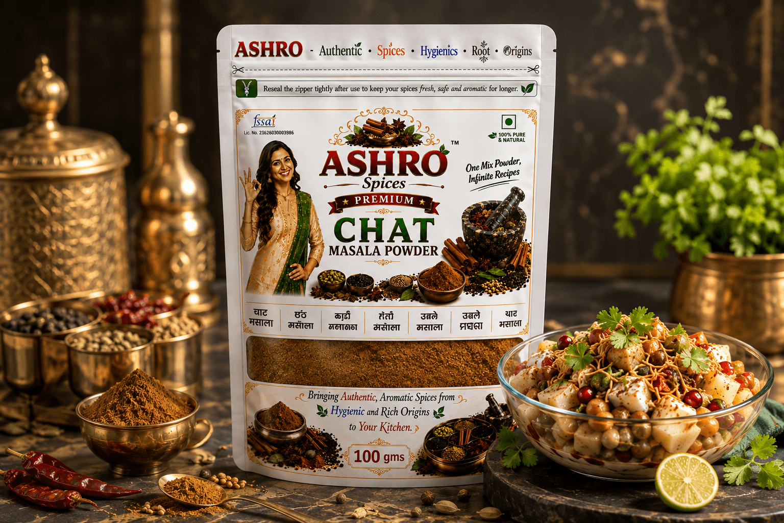 ASHRO Premium Chat Masala Powder