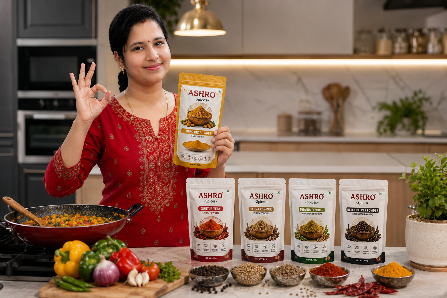 ASHRO Premium Daily Kitchen Whole Spices Combo Pack